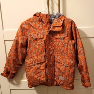 Orange Sims Snowboarding Jacket, Boy Kids Size Small